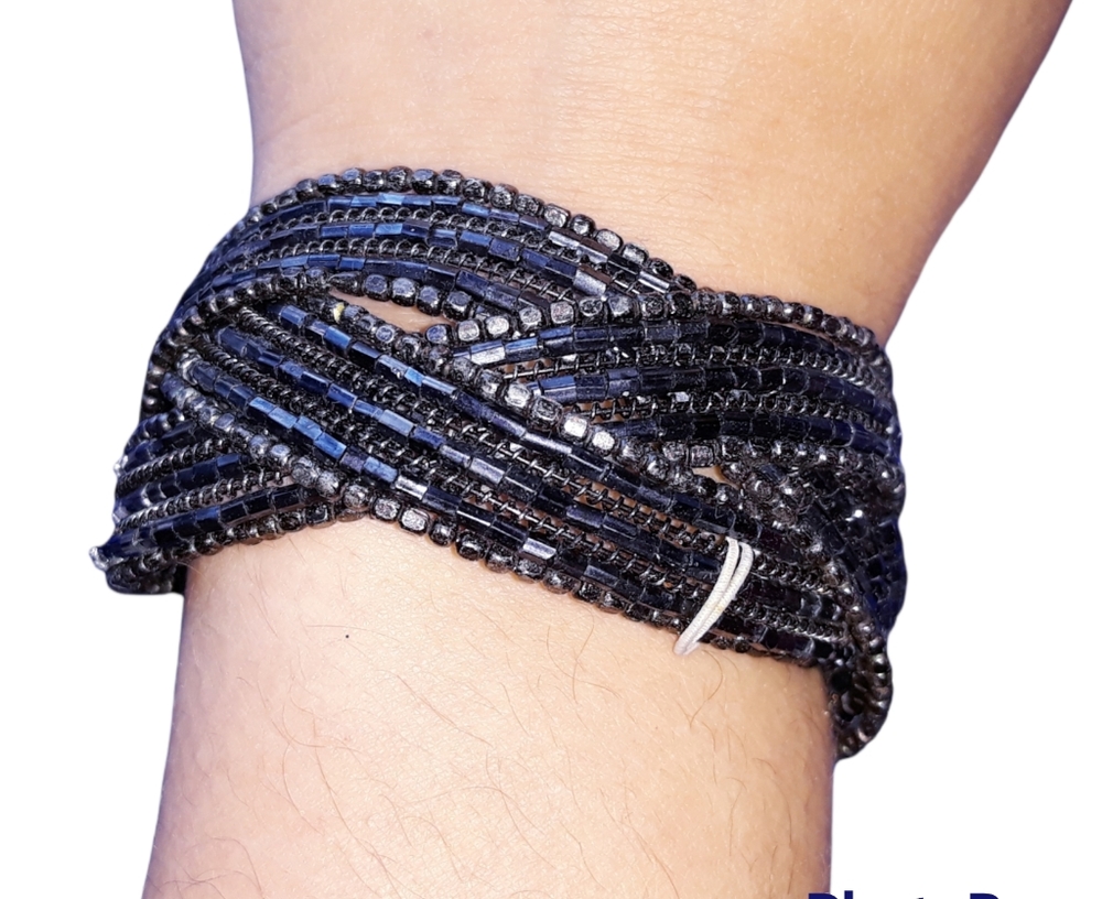 Chrome Beaded Bracelet